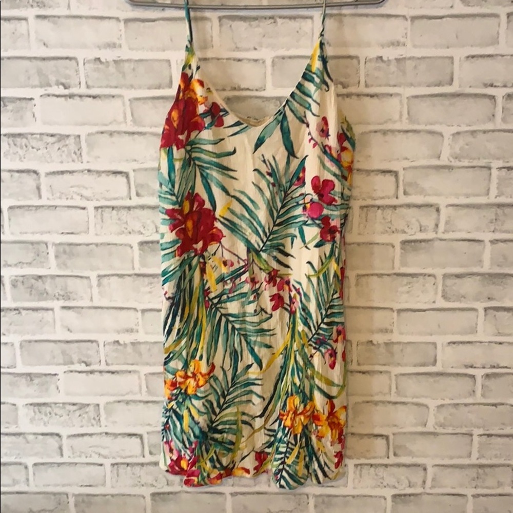 Tropical slip dress